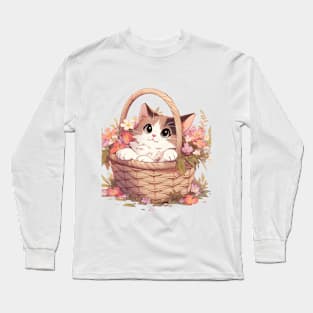 A Blossoming Basket of Cuteness Long Sleeve T-Shirt